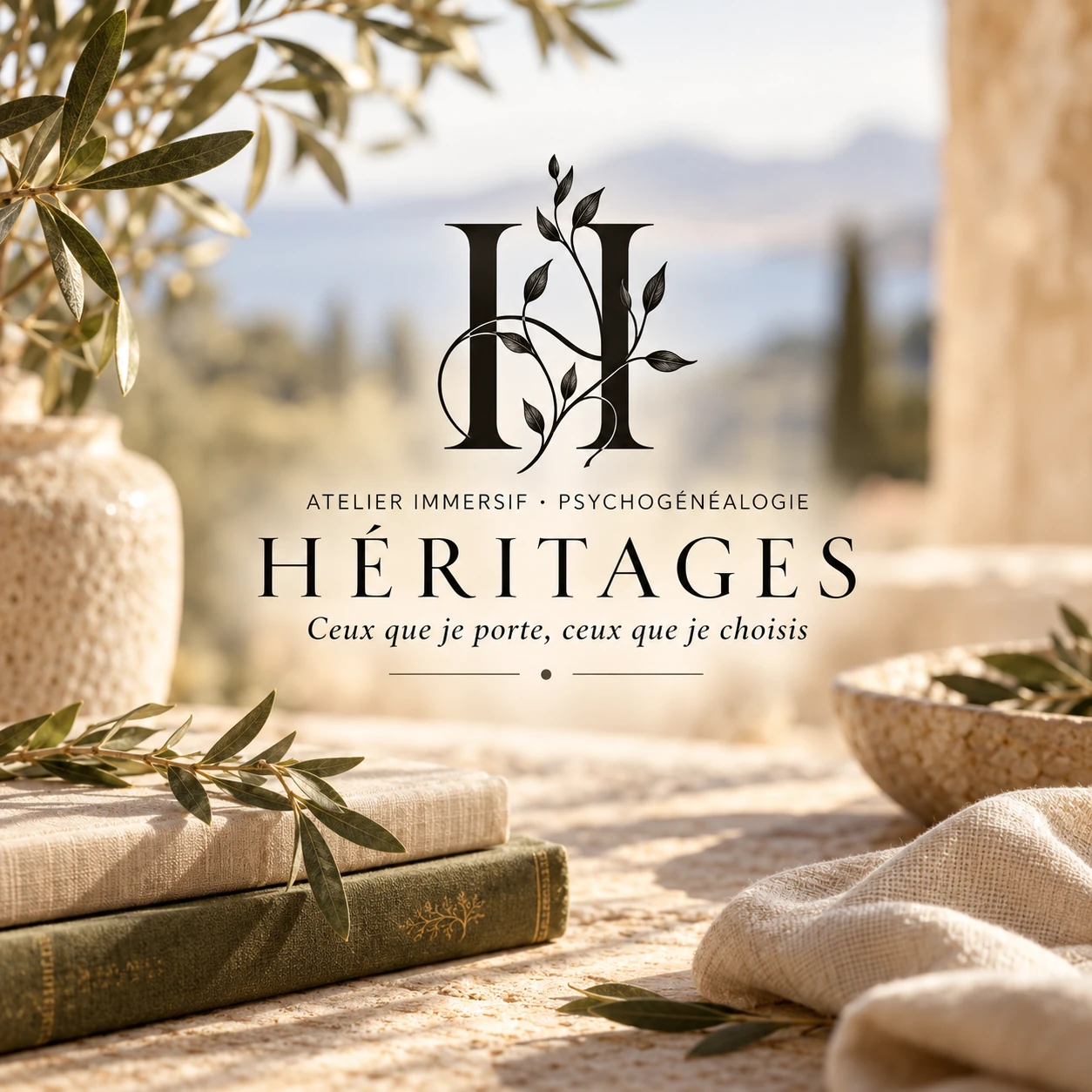 Monogramme H végétal, atelier immersif HÉRITAGES : Ceux que je porte, ceux que je choisis